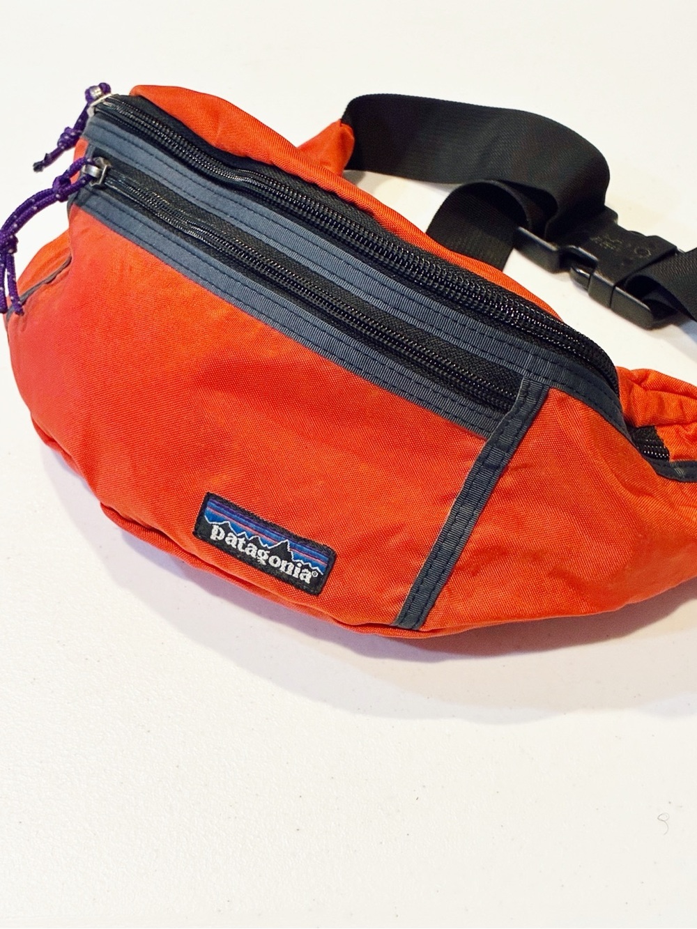 PATAGONIA Vintage Hip Vault Waist Bag OrangeFanny Pack Sling Pouch Gorepore Y2k